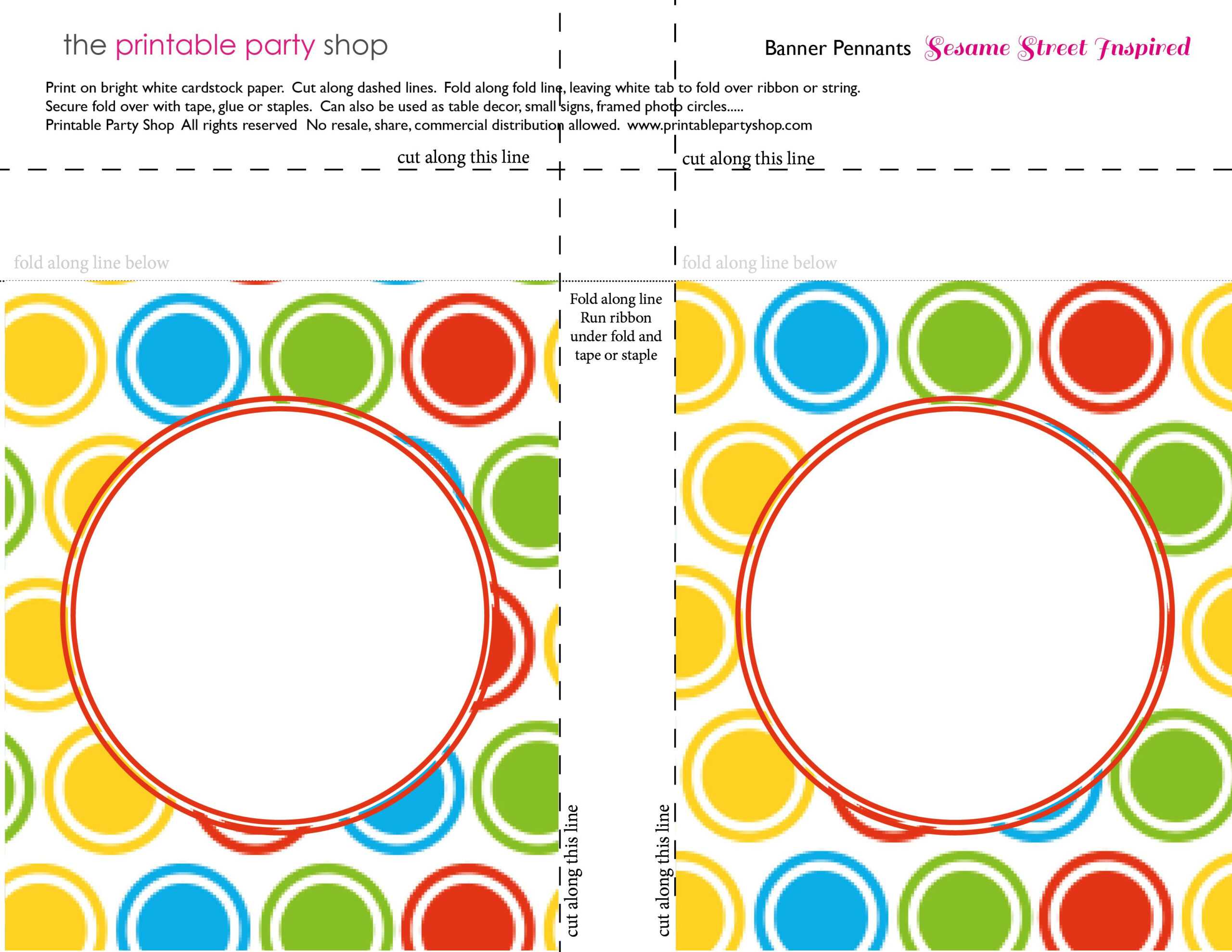 Printable Banners Templates Free | Banner Squares Big Dots Intended For Staples Banner Template