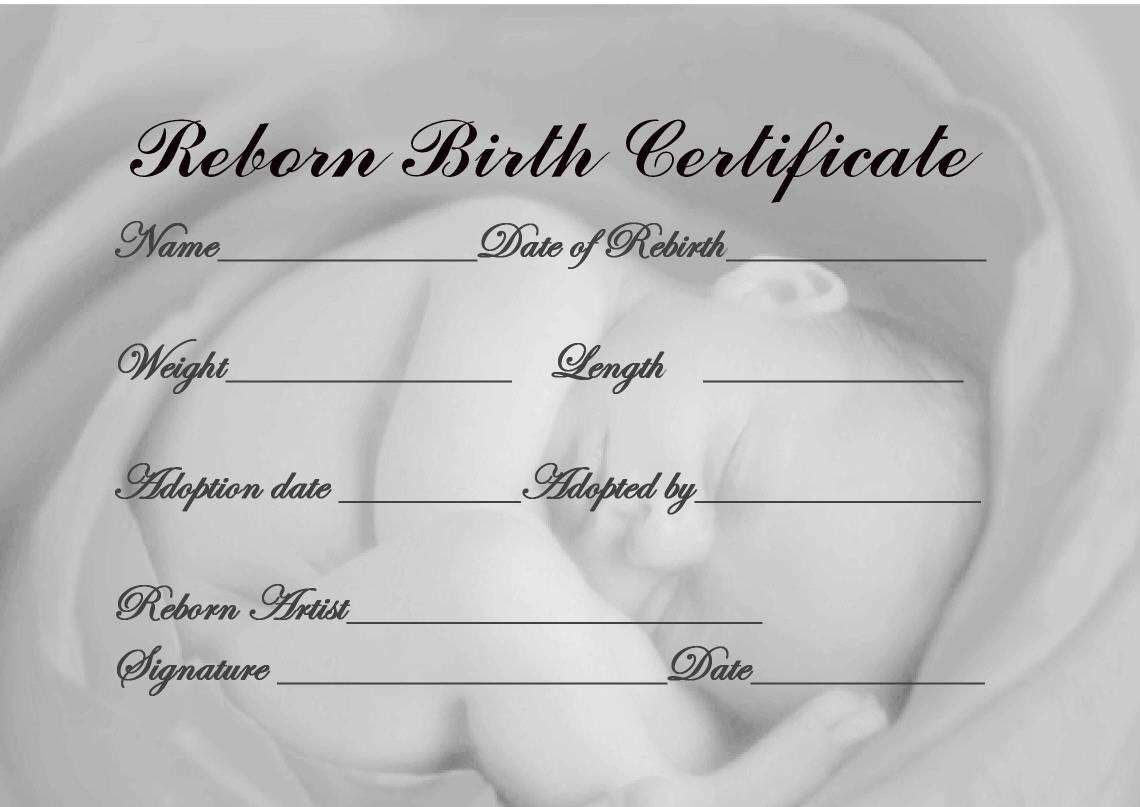 Printable Birth Certificate Last 9 Best Of Free Doll Birth Inside Baby Doll Birth Certificate Template