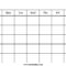 Printable Blank Calendar Pertaining To Blank Calander Template