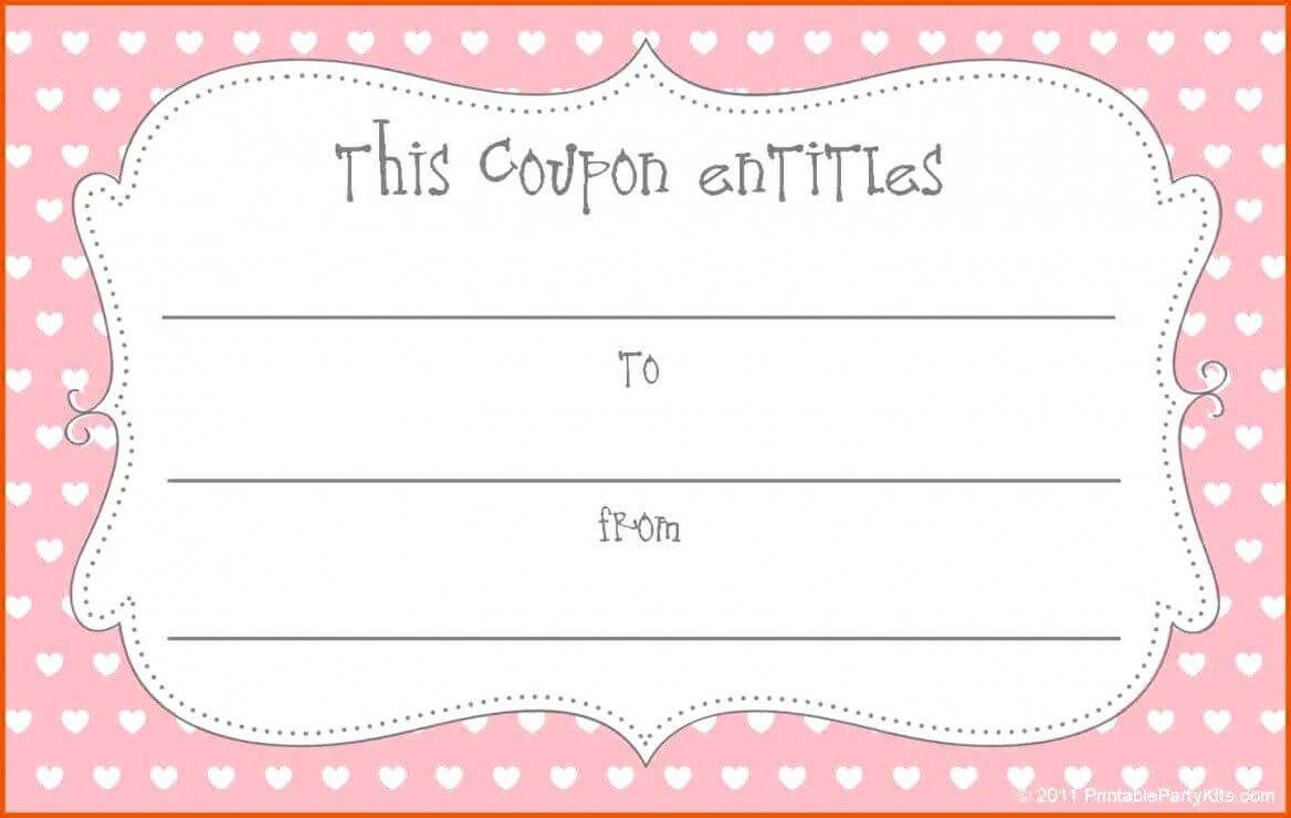 Printable Blank Coupons Template | Free Coupon Template Regarding Dinner Certificate Template Free