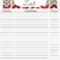 Printable Christmas Card Address List With Template Regarding Christmas Card List Template
