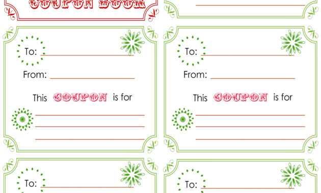 Printable Christmas Coupon Book. L Is Getting 15 Minute throughout Coupon Book Template Word