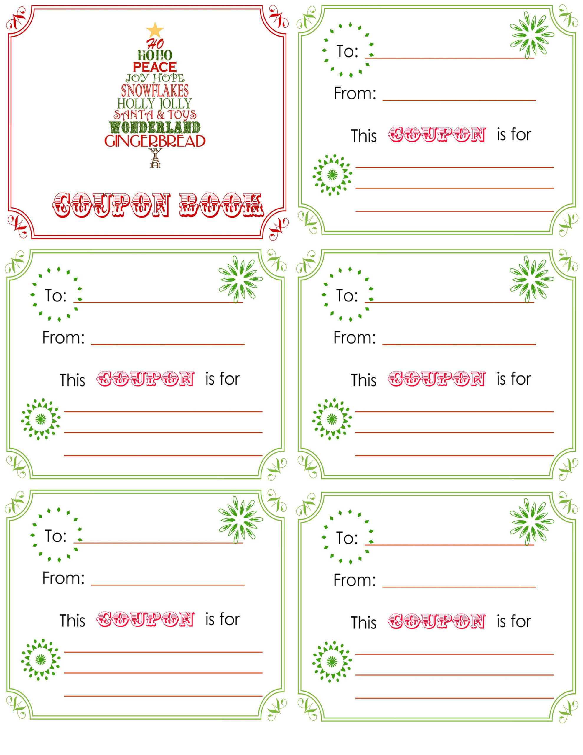 Printable Christmas Coupon Book. L Is Getting 15 Minute Throughout Coupon Book Template Word