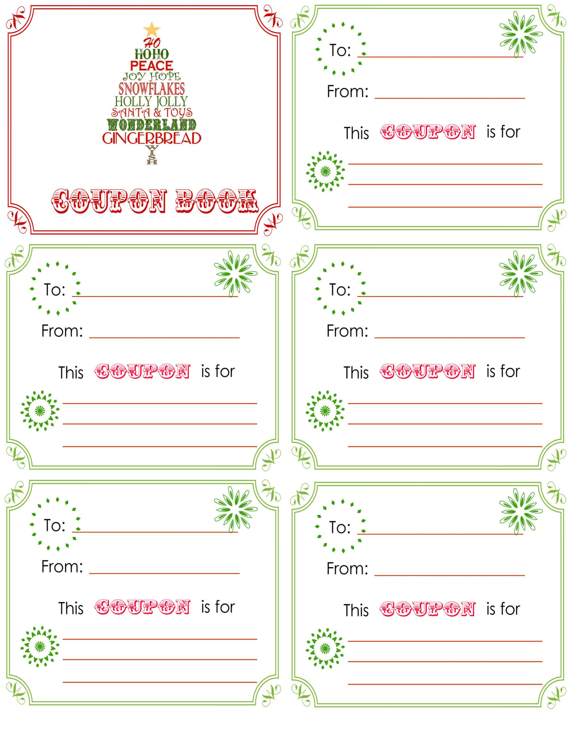 Printable Christmas Coupon Book. L Is Getting 15 Minute With Regard To Homemade Christmas Gift Certificates Templates