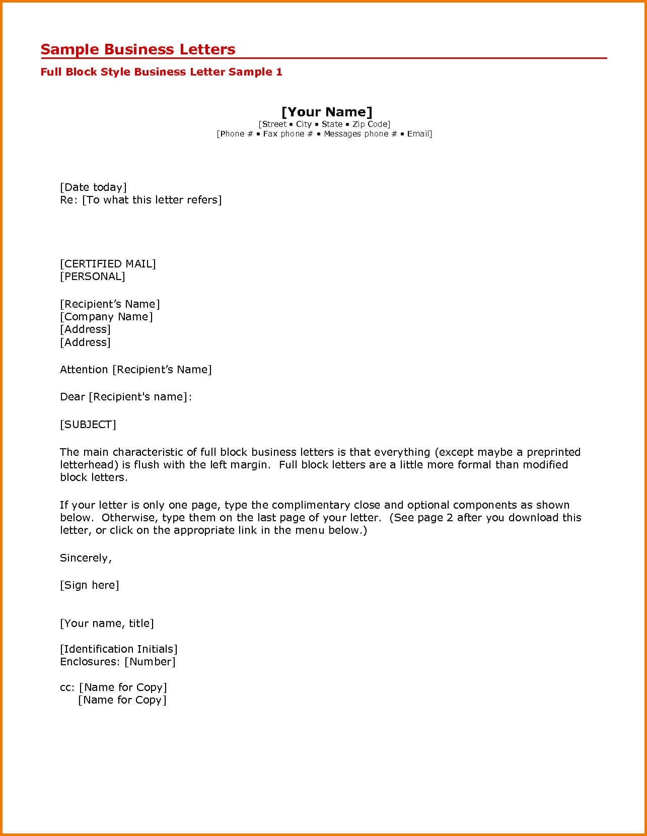Printable Formal Business Letter Format Expense Report Intended For How To Write A Work Report Template