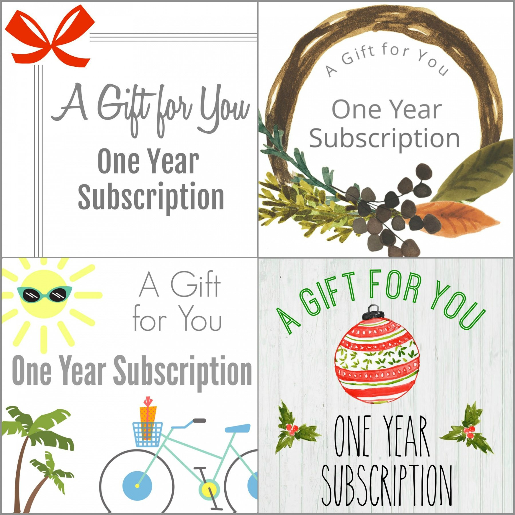 Printable Gift A Magazine Subscription With Our Free With Magazine Subscription Gift Certificate Template