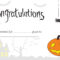 Printable Halloween Certificate – Great For Teachers Or For Regarding Halloween Costume Certificate Template