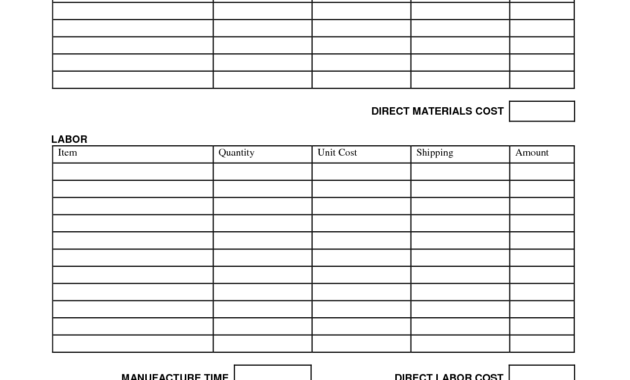 Printable Job Estimate Forms | Job Estimate Free Office Form intended for Blank Estimate Form Template