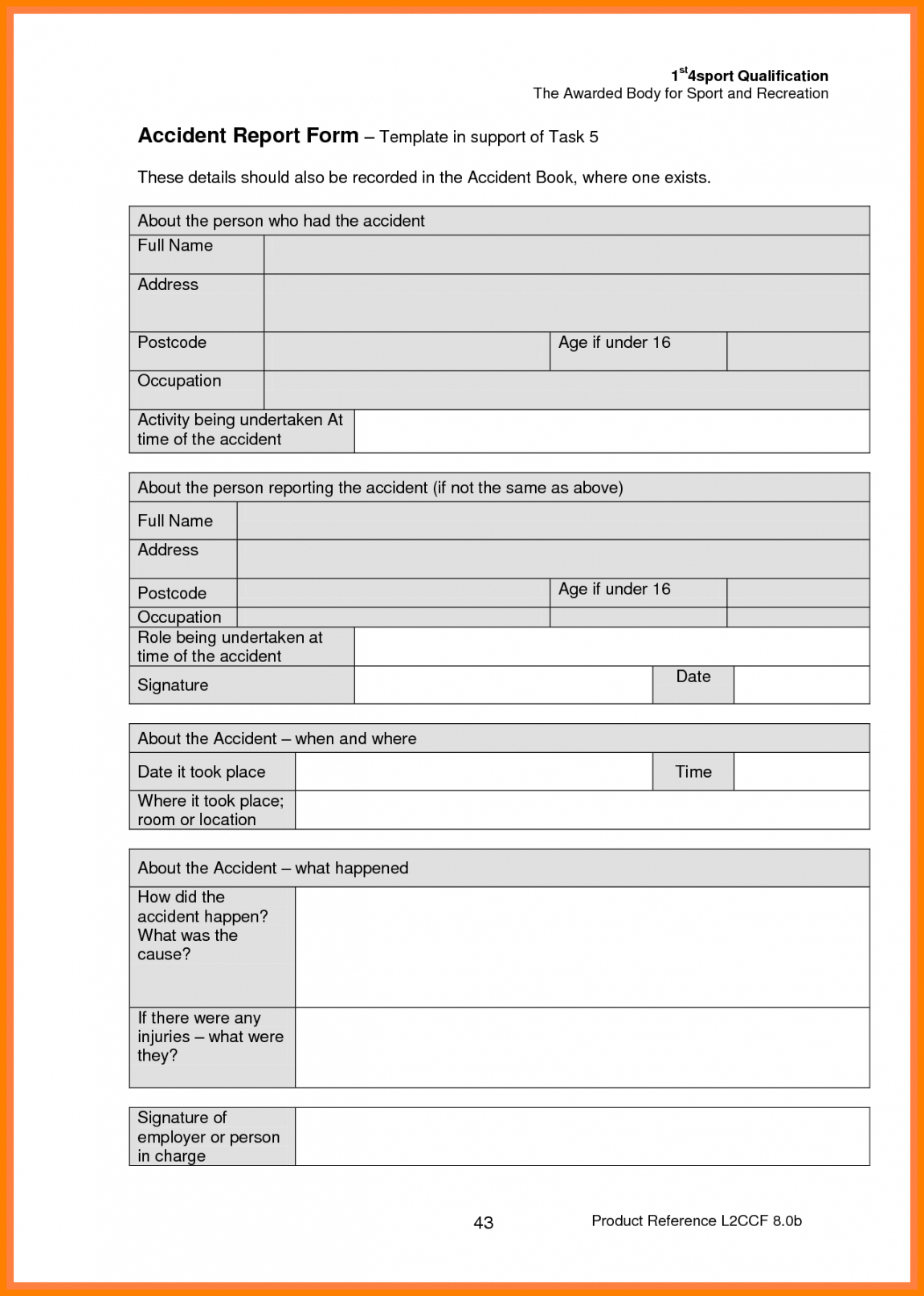 Printable Medical Incident Report Sample Medical Incident With Regard To Medical Report Template Doc