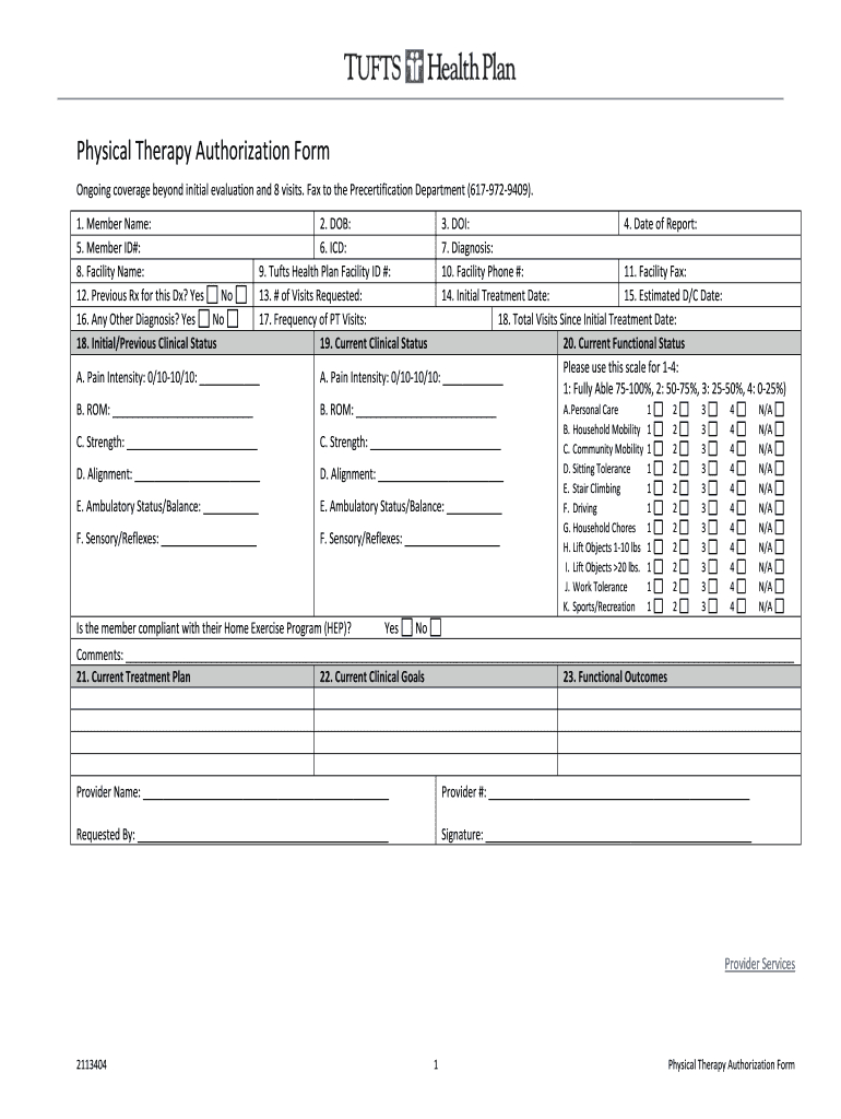 Printable Physical Therapy Evaluation Form Pdf – Fill Online Throughout Blank Evaluation Form Template
