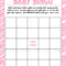Printable Pink Damask Baby Shower Bingo Game Bee Busy Heavy With Blank Bingo Template Pdf