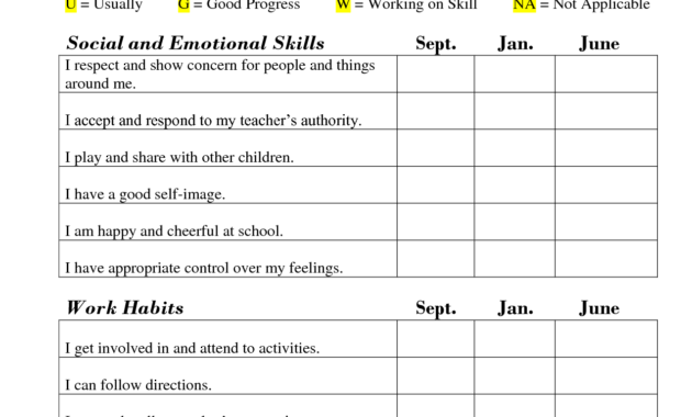 Printable Preschool Progress Report Template | School Report inside Preschool Progress Report Template