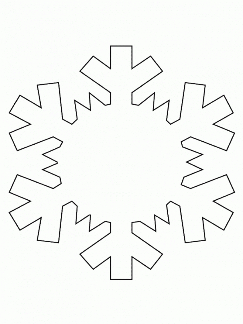 Printable Snowflake Print At 95% | Snowflake Coloring Pages Pertaining To Blank Snowflake Template
