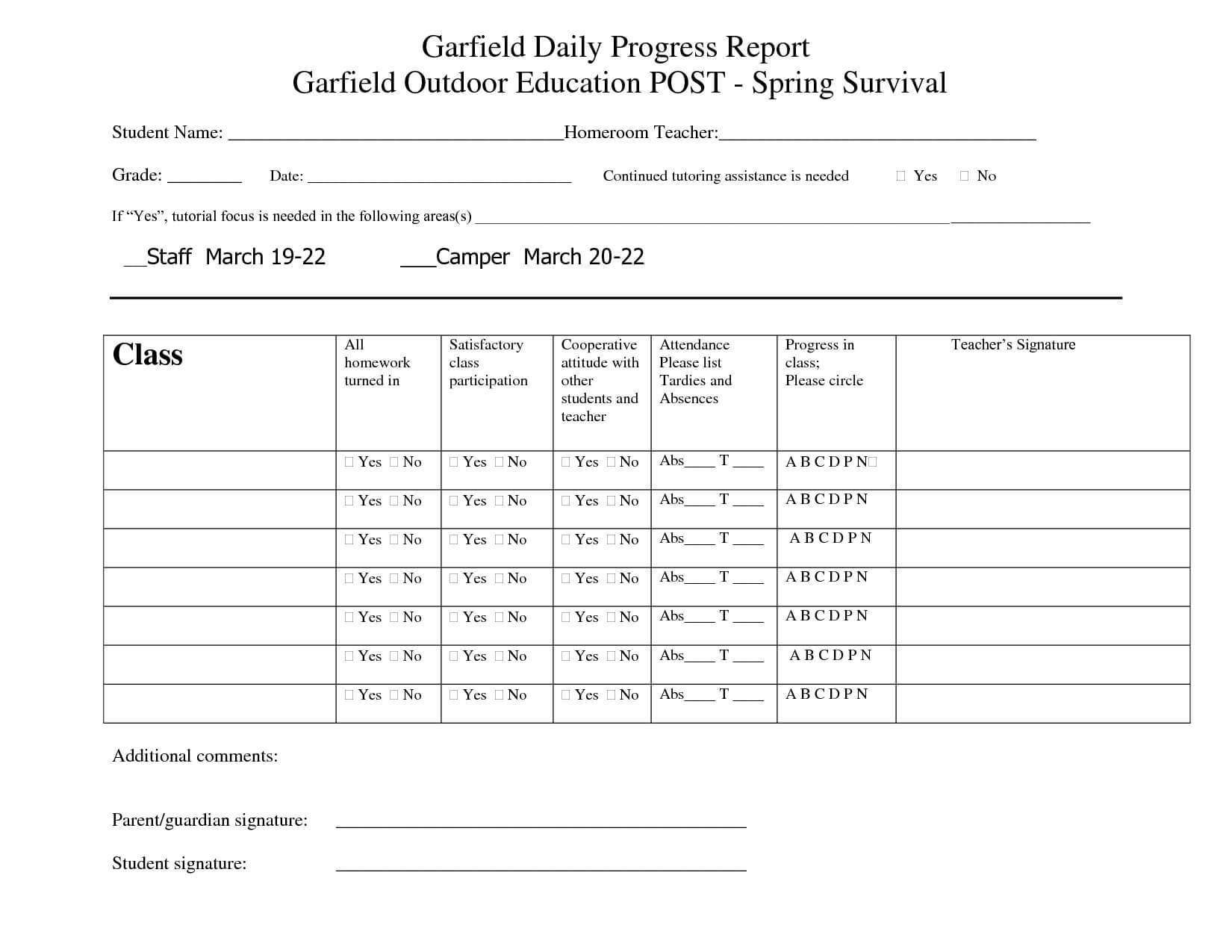 Printable Student Progress Report Template | Progress Report Within Pupil Report Template