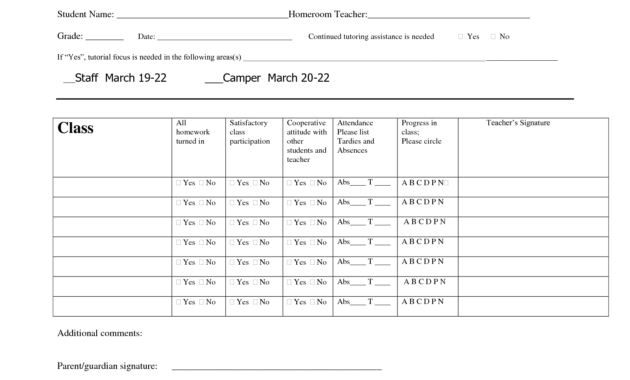 Printable Student Progress Report Template | Progress Report within Student Progress Report Template