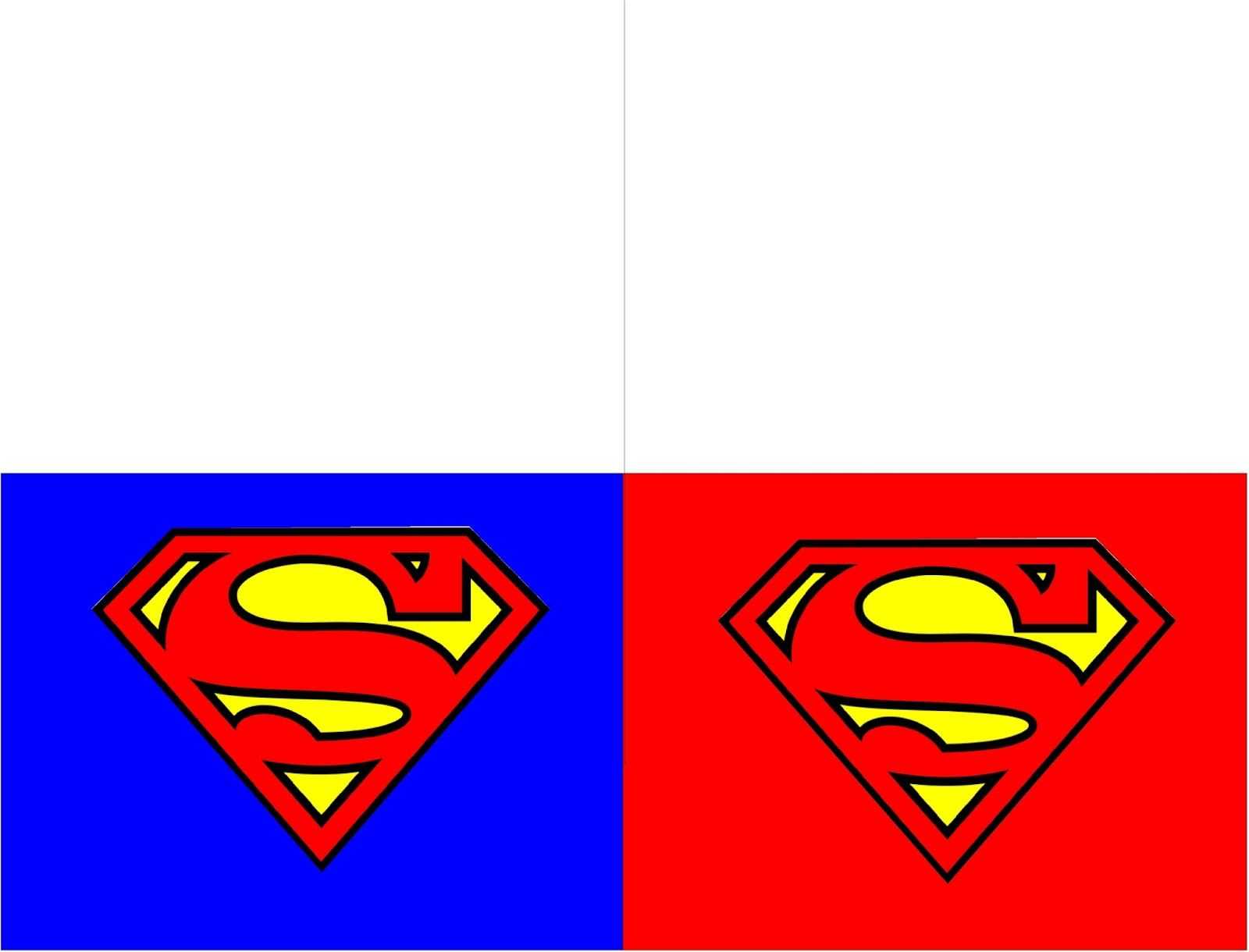 Printable Superman Thank You Cards | Thank You Cards Intended For Superman Birthday Card Template