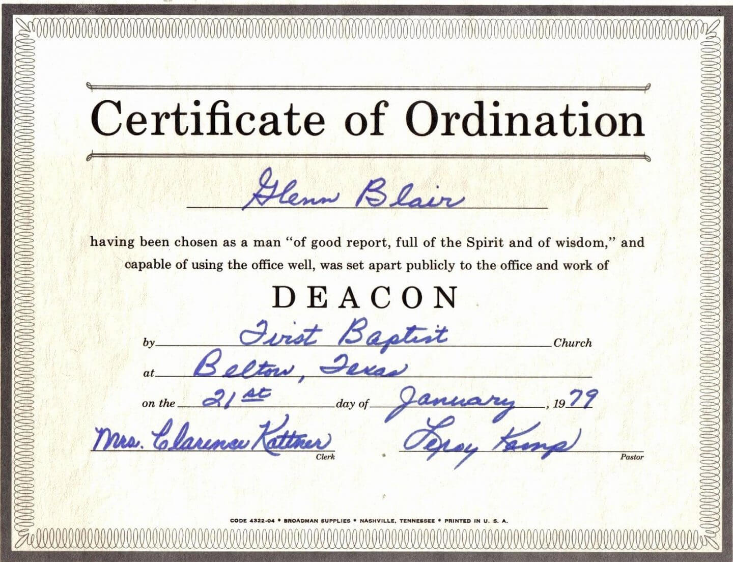 Printable Template Design Ordination Certificate Template Inside Certificate Of Ordination Template