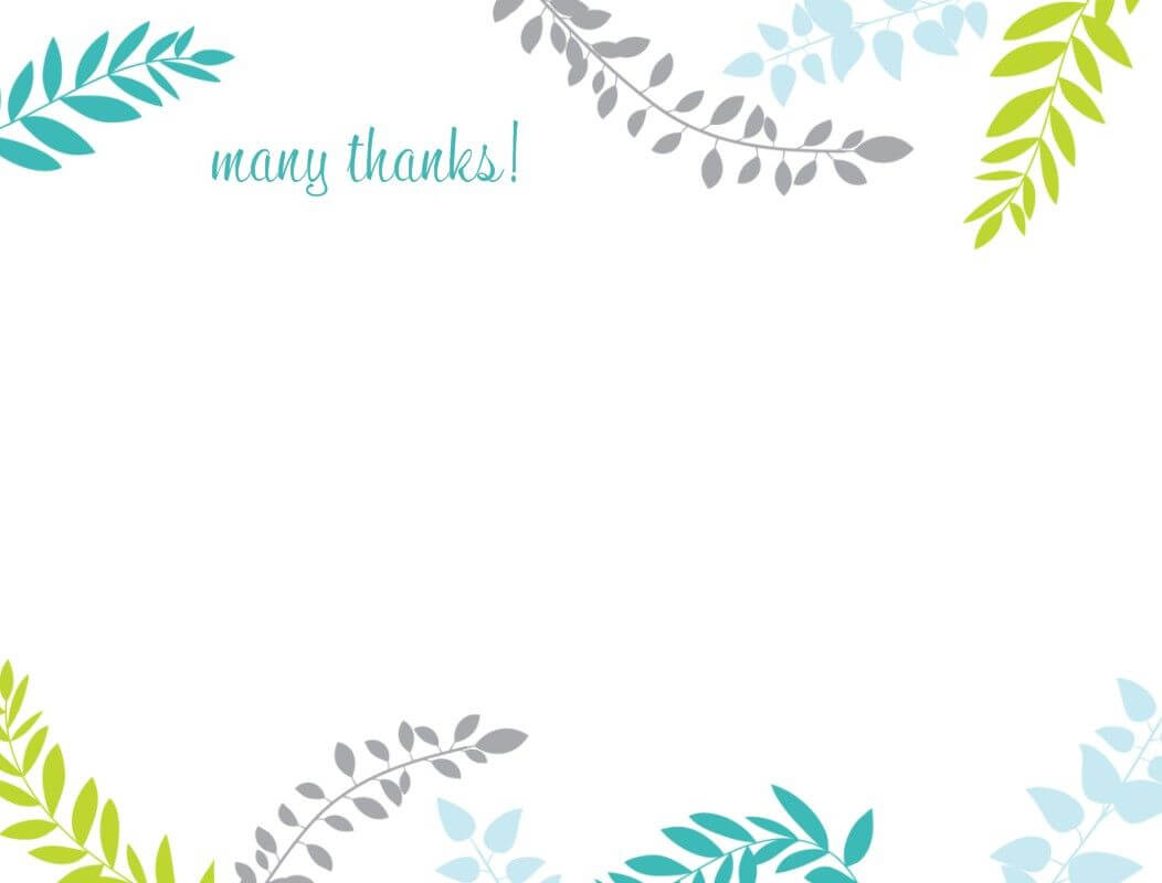 Printable Thank You Card Template | Harmonia Gift Pertaining To Powerpoint Thank You Card Template
