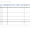 Printable Work Schedule Template – Forza.mbiconsultingltd Regarding Blank Cleaning Schedule Template