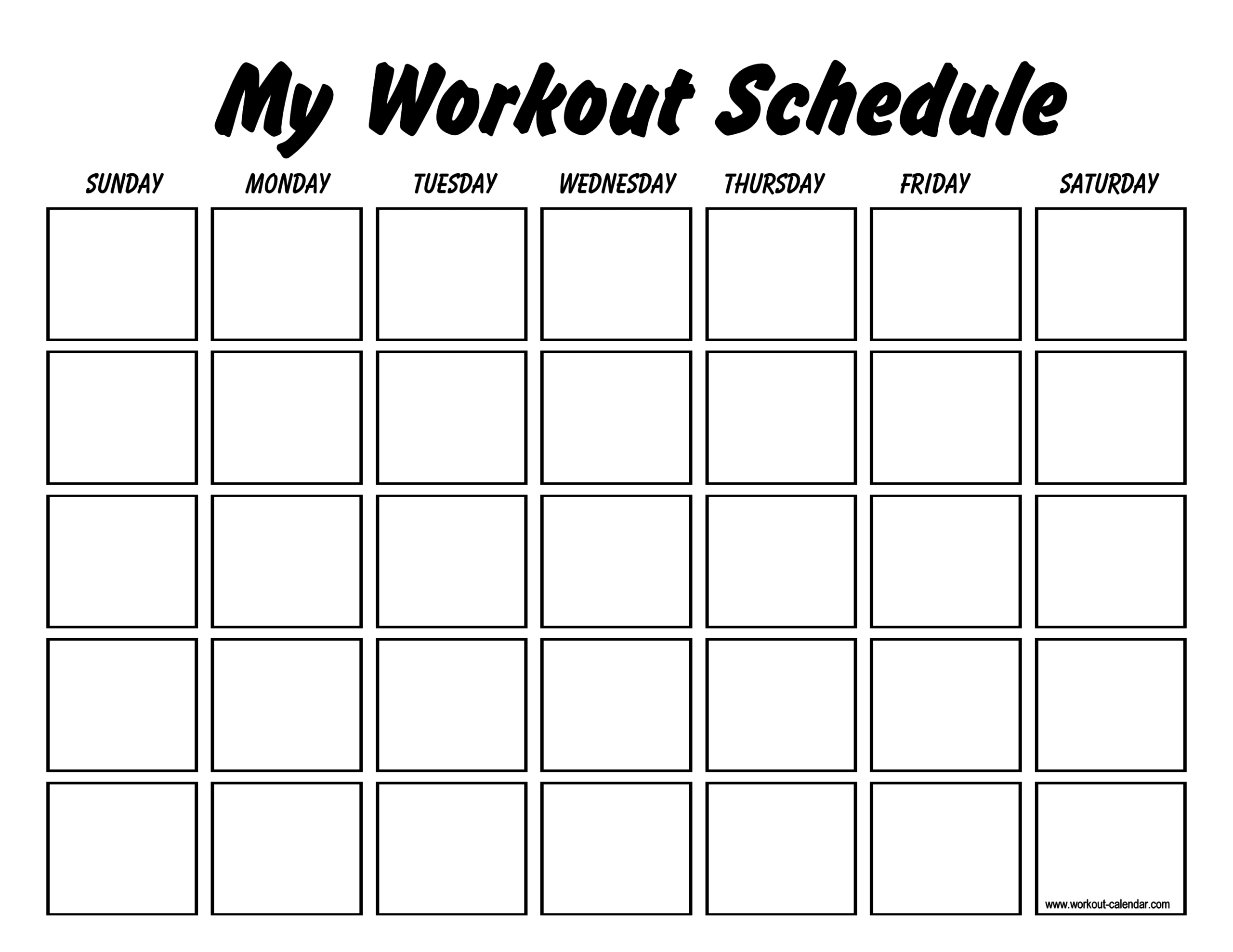 Printable Workout Log Sheets | Templates At Pertaining To Blank Workout Schedule Template