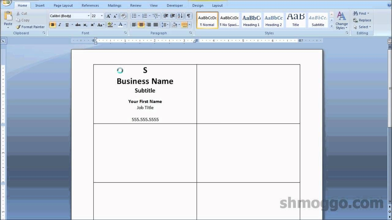 Printing Business Cards In Word | Video Tutorial | Printing Pertaining To Word Label Template 12 Per Sheet
