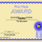 Prize Certificate Template Free – Forza.mbiconsultingltd With First Place Award Certificate Template