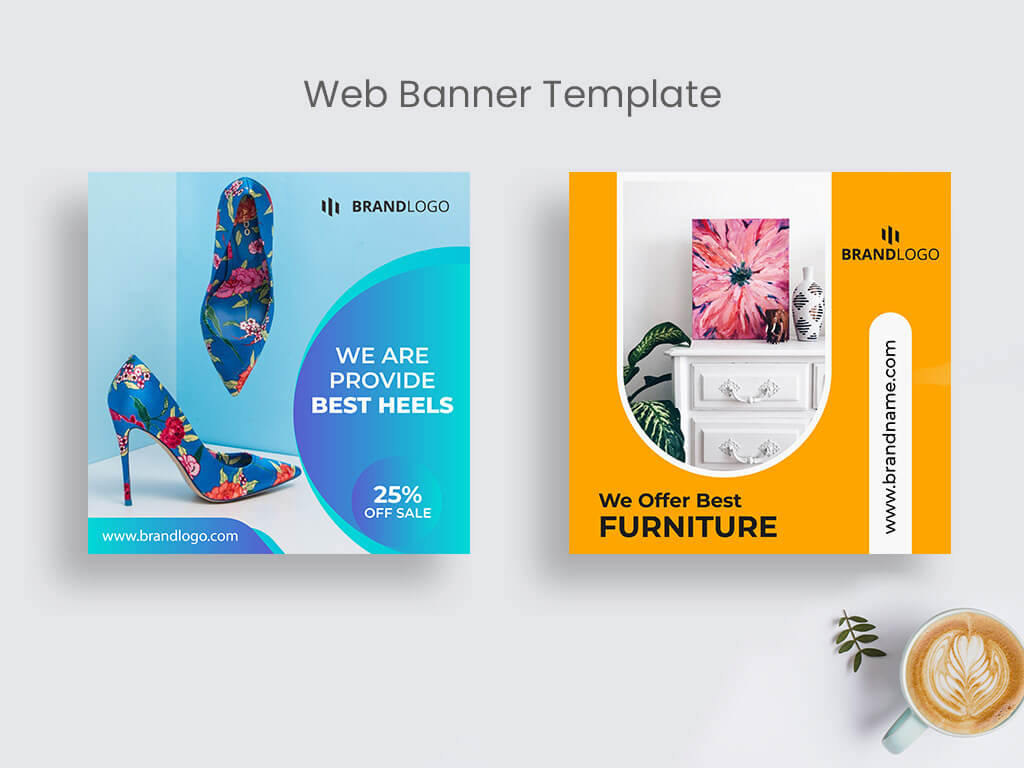 Product Sale Web Banner Template | Social Media Post On Behance With Product Banner Template