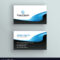 Professional Blue Wave Business Card Template Intended For Professional Business Card Templates Free Download