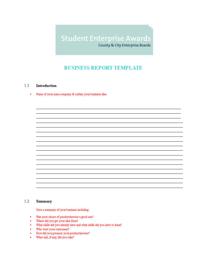 Professional Business Report Word | Templates At Within It Report Template For Word