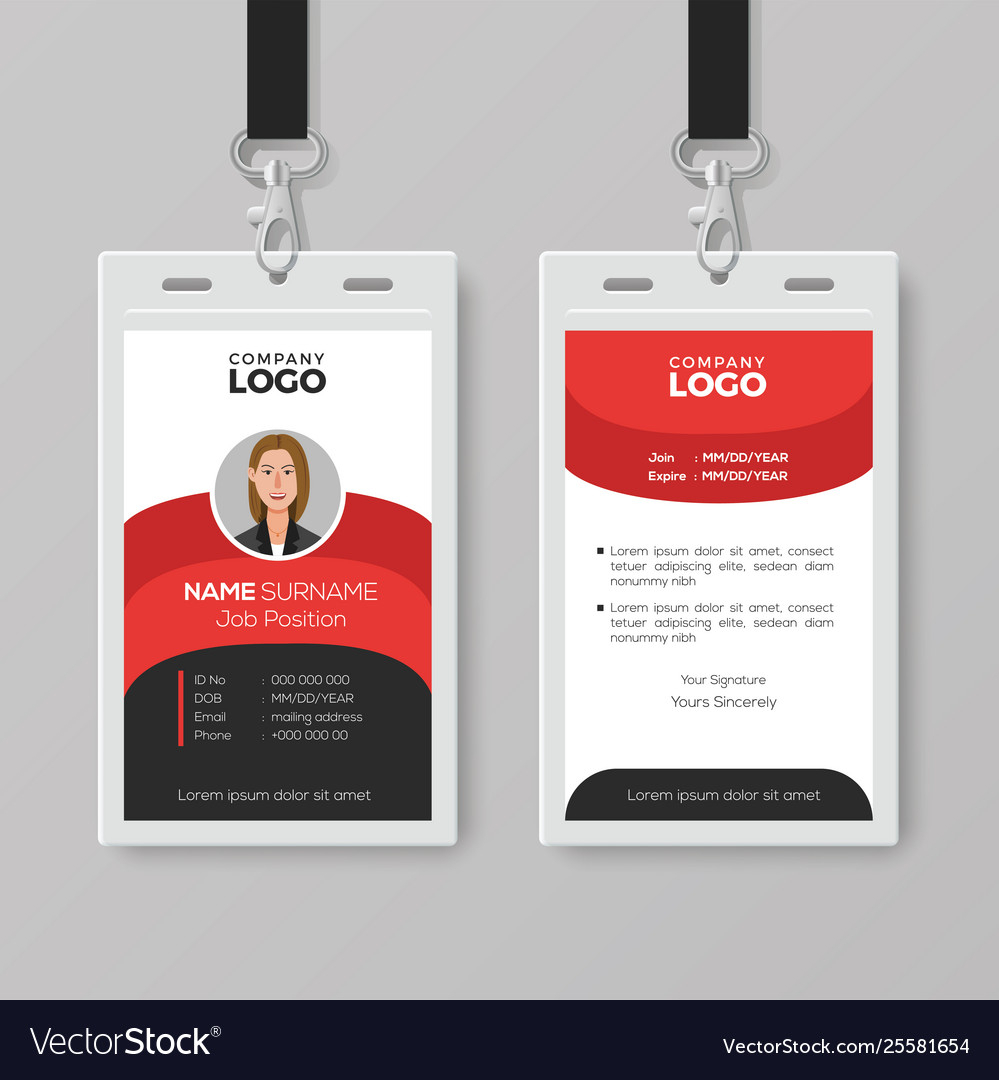 Professional Employee Id Card Template Throughout Template For Id Card Free Download