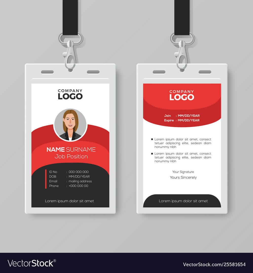 Professional Employee Id Card Template Throughout Work Id Card Template