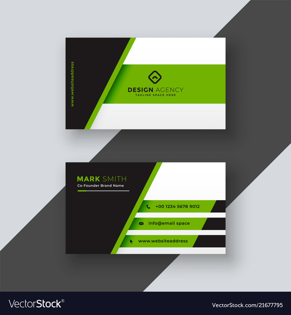 Professional Green Business Card Template Throughout Buisness Card Template