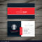 Professional Red Business Card Template In Professional Name Card Template
