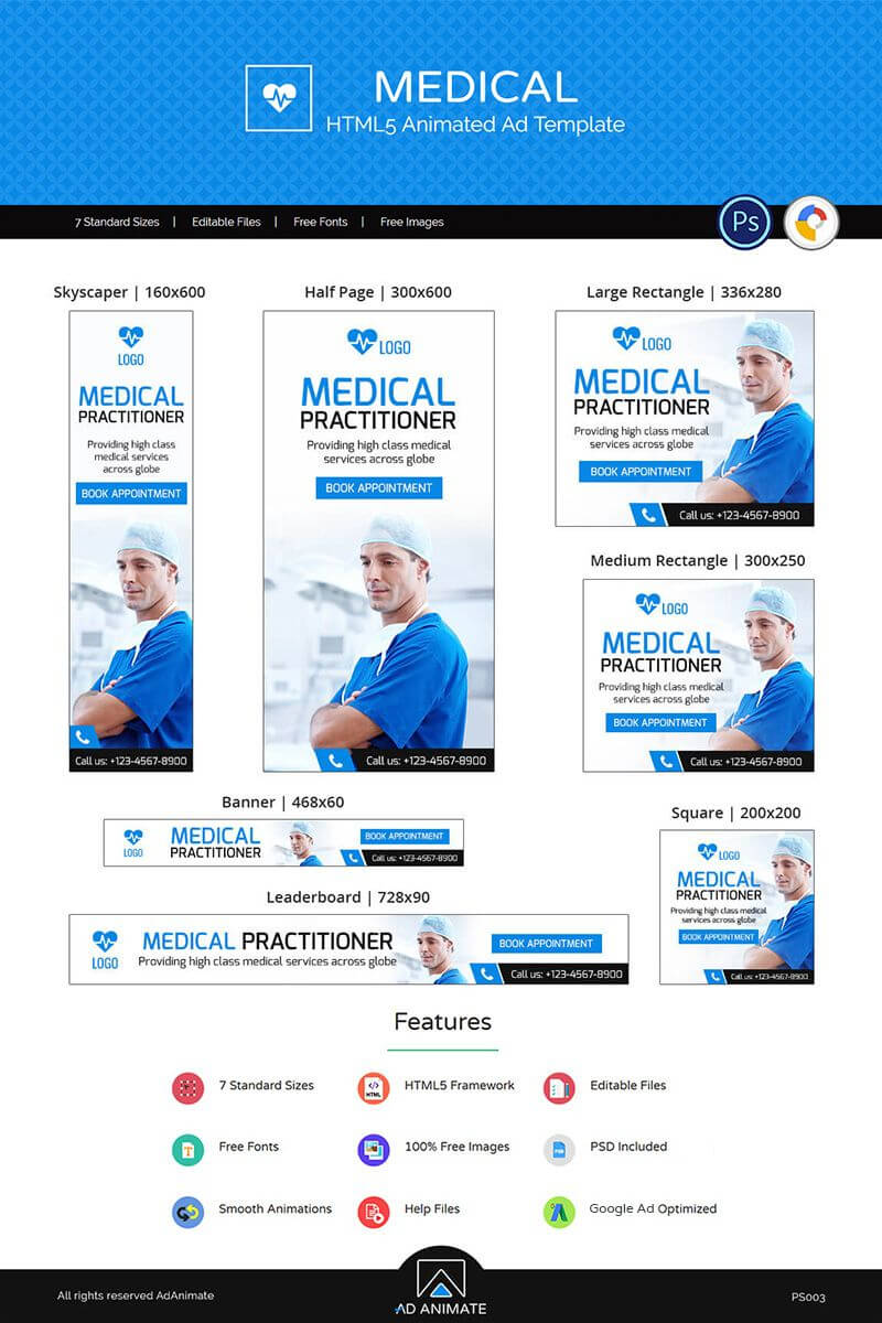 Professional Services | Medical Ad Banners Animated Banner Regarding Medical Banner Template