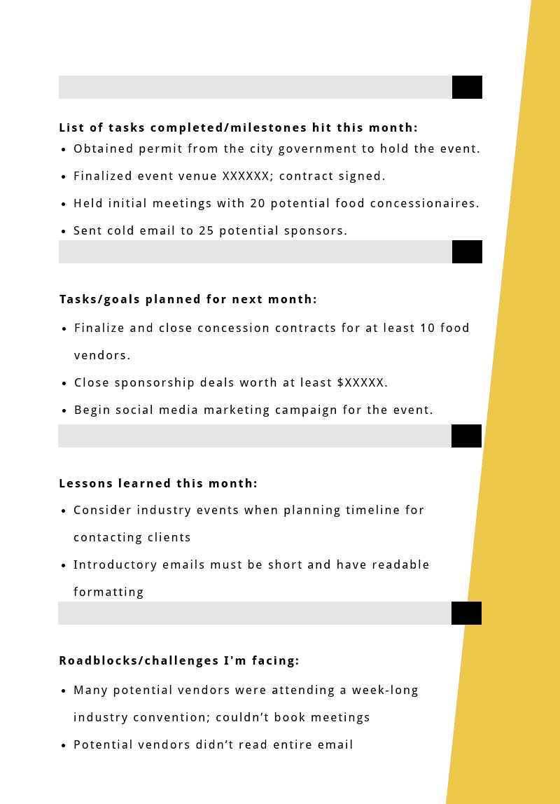 Progress Report: How To Write, Structure And Make It Within Company Progress Report Template