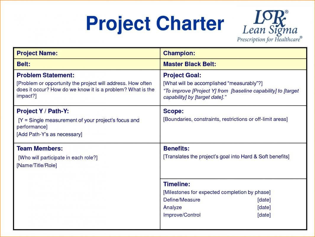Project Charter Template | Project Charter, Templates Within Team Charter Template Powerpoint