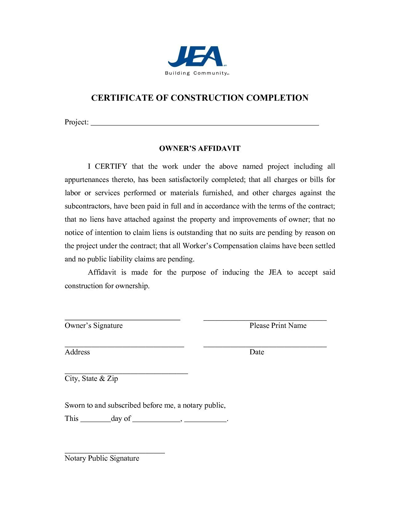 Project Completion Certificate Sample – Zimer.bwong.co Inside Certificate Of Completion Template Construction