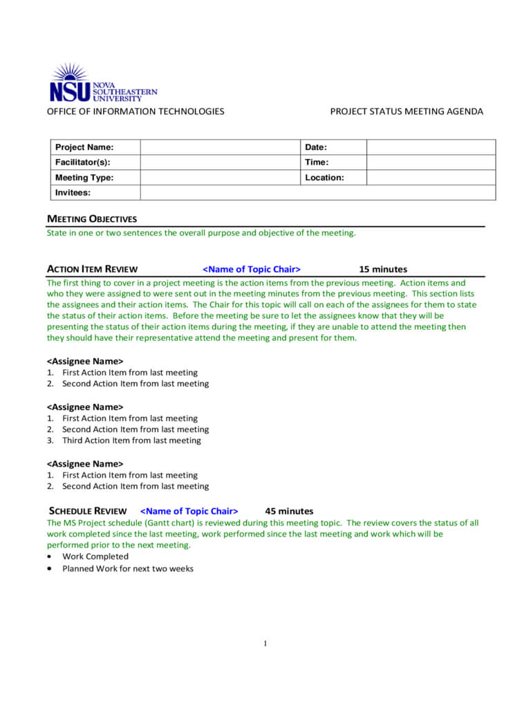 Project Meeting Agenda Template – 2 Free Templates In Pdf Inside Free Meeting Agenda Templates For Word
