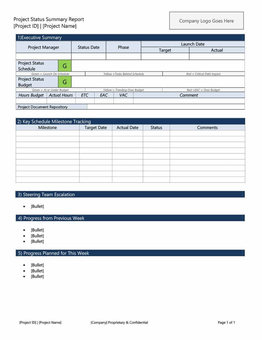 Project Status Report Templates Word Excel Ppt A C2 90 85 Inside Project Status Report Template Excel Download Filetype Xls