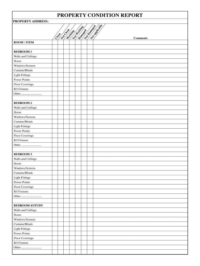 Property Condition Report Template – Fill Online, Printable Pertaining To Property Condition Assessment Report Template