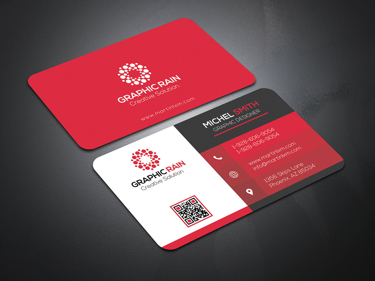Psd Business Card Template On Behance Intended For Psd Name Card Template