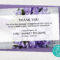 Purple Funeral Thank You Notes – Funeral Template Regarding Thank You Card Template Word