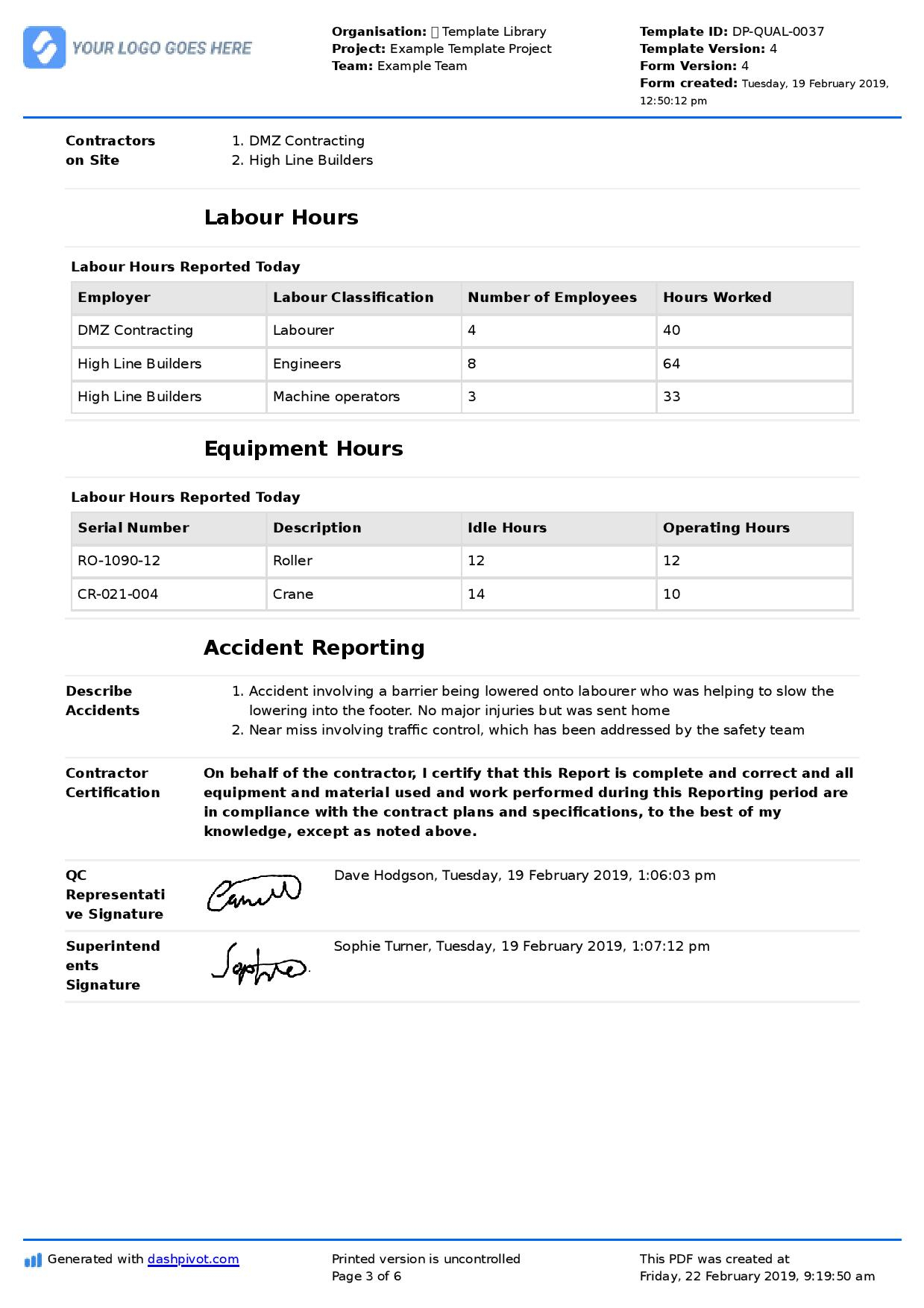 Qc Report Template – Zimer.bwong.co Within Pest Control Report Template