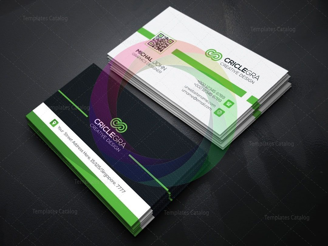Qr Code Business Card Template | Business Card Design | Qr Intended For Qr Code Business Card Template