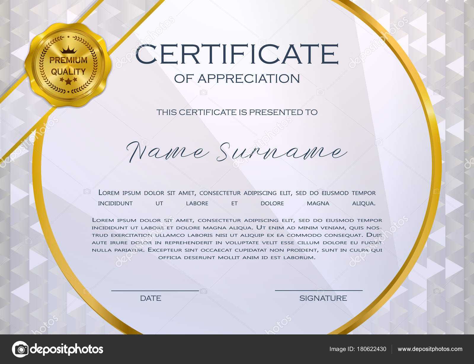 Qualification Certificate Appreciation Design Elegant Luxury Inside Qualification Certificate Template