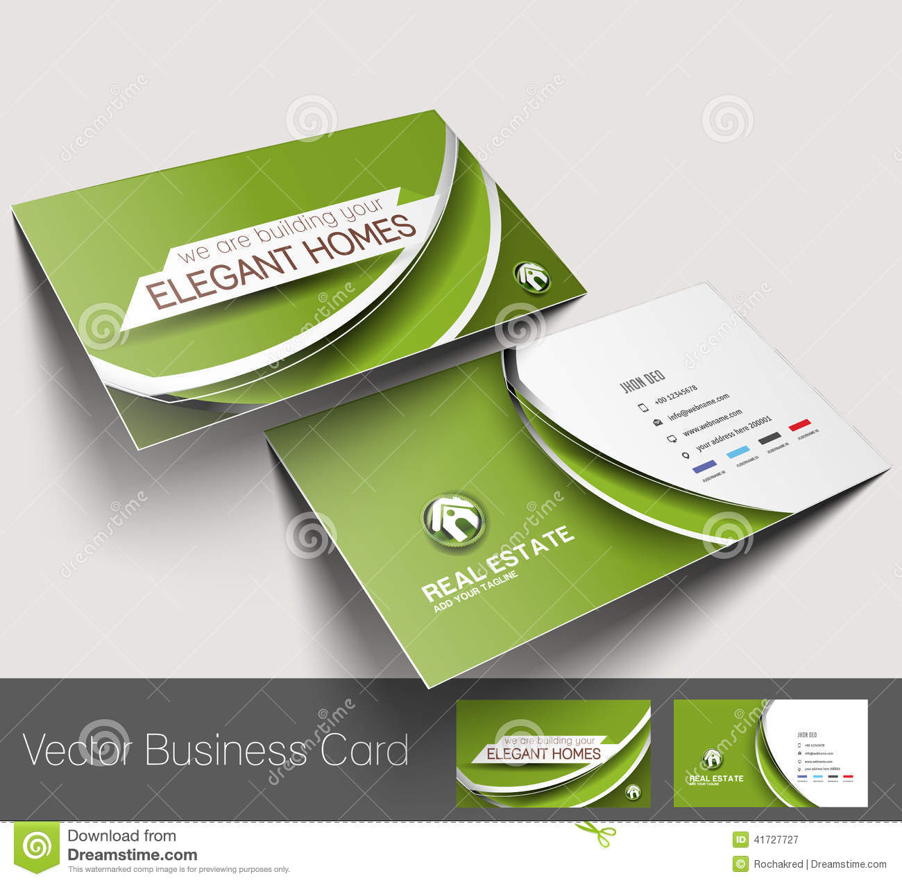 Real Estate Agent Business Card Stock Vector – Illustration In Real Estate Agent Business Card Template