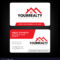 Real Estate Business Card And Logo Template Pertaining To Real Estate Agent Business Card Template