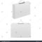 Realistic Detailed 3D White Blank White Box Case With Handle Pertaining To Blank Suitcase Template