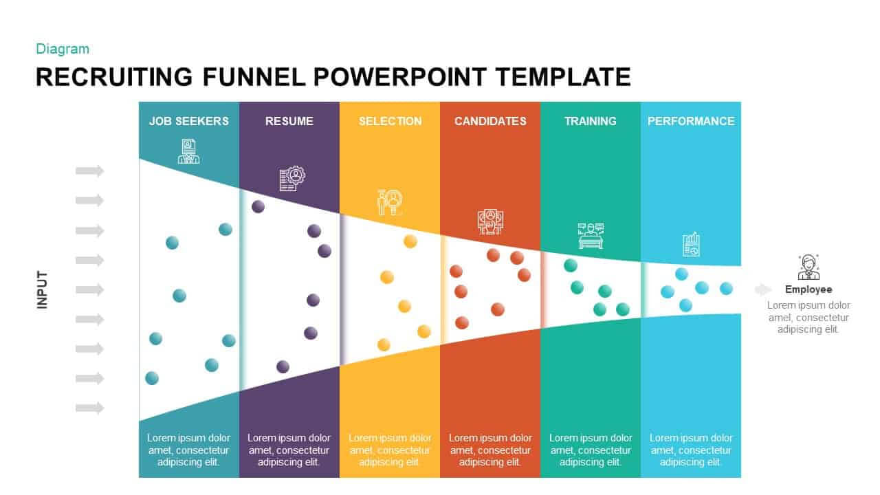 Recruiting Funnel Template For Powerpoint & Keynote Pertaining To Powerpoint 2013 Template Location