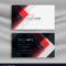 Red And Black Creative Business Card Template In Web Design Business Cards Templates